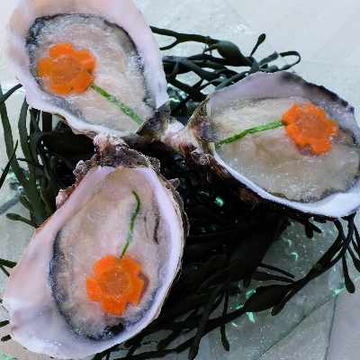 Recette huître en nage glacée de Guy Savoy